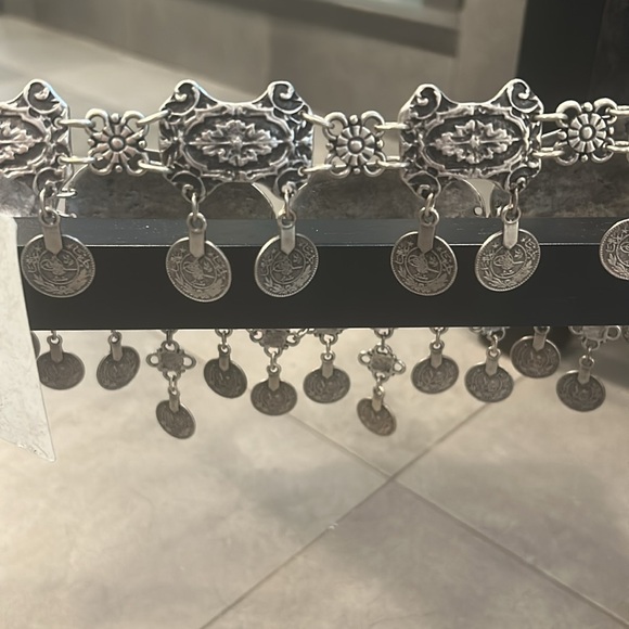 Silk Road Design Pewter Belt - Picture 3 of 11